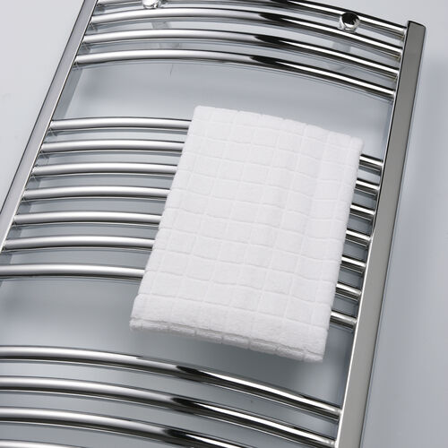 Ex Homebase Valentino CHROME Curved towel rail 1142H x 500W