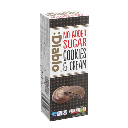 Diablo Diabetic No Added Sugar Cookies & Cream - Dark 128g