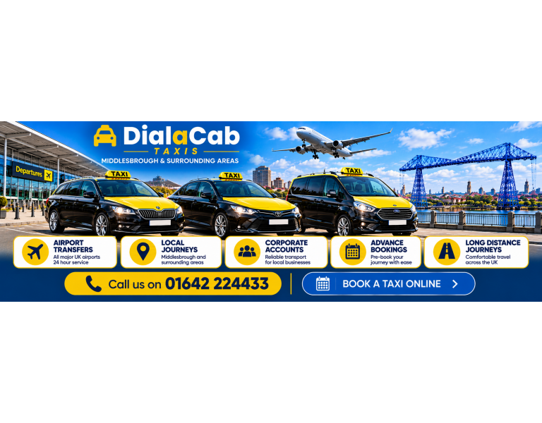 Taxi Middlesbrough | Airport Transfers | Dial A Cab Taxis