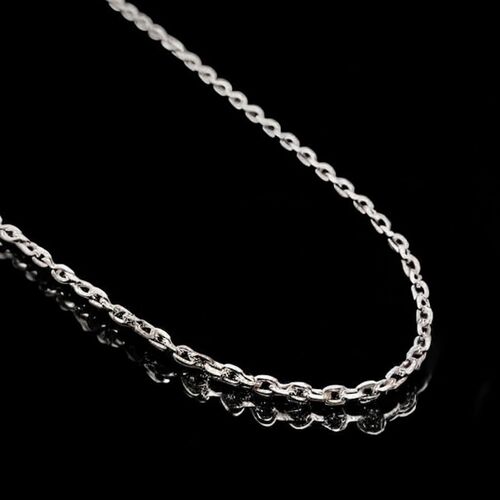 Diamond cut sterling silver trace chain