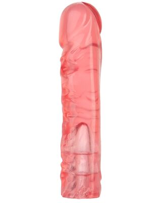 Doc Johnson Crystal Jellie Dong Vac U Lock Pink 8in