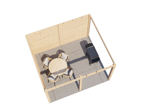 3.88mtr x 3.5mtr 28mm walled Gazebo