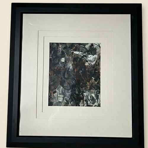 Large Decoupage Anti War Art Work 