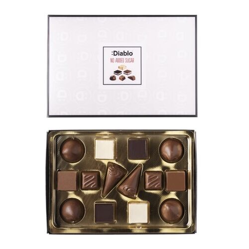Diablo No Added Sugar Chocolate Box 142g