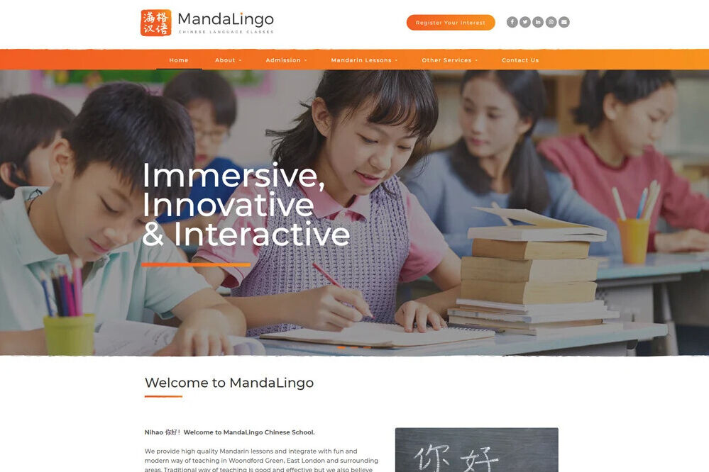 School website design