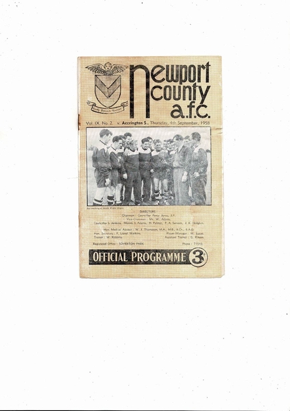 Football Programmes being listed today