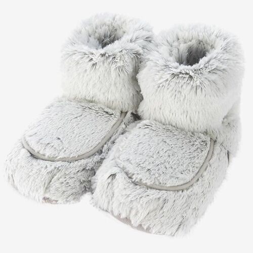 Warmies Marshmallow Grey Boots