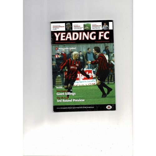 Yeading v Newcastle United FA Cup Football Programme 2004/05