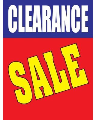 Clearance sale