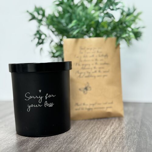 Sorry for your loss candle