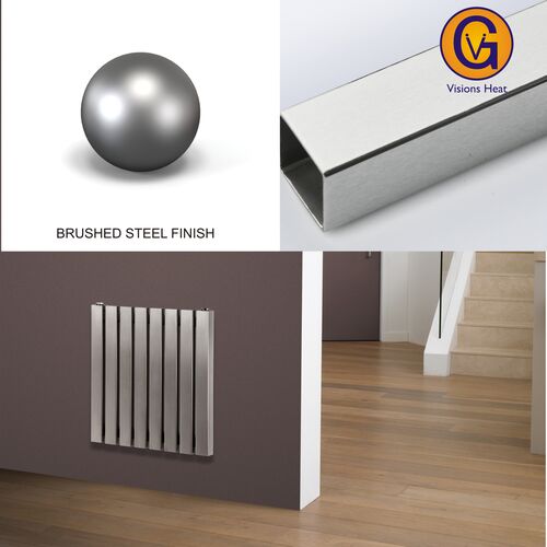 Aeon Arat E BRUSHED STEEL radiators
