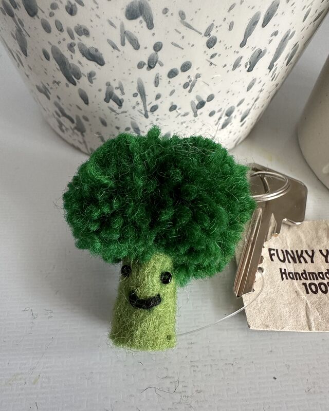 Broccoli keyring