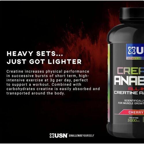 USN Core Creatine Anabolic - Cherry Punch Flavour 900g