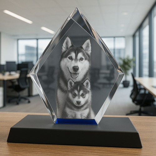 The Super Large 3D Jura Colour Iceberg Crystal