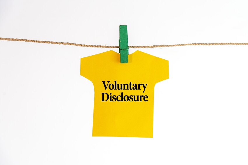 Voluntary Disclosure to HMRC.