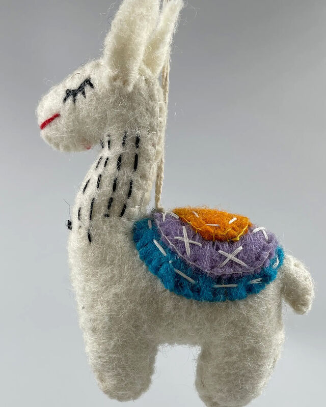 Handmade Beautiful Lama Felt Decoration/Ornaments