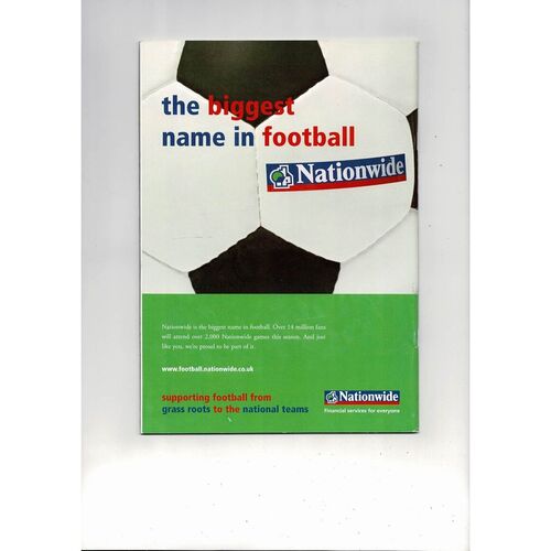 1999 England v Luxembourg Football Programme