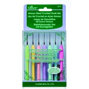 Clover Amour Steel Crochet Hook Set