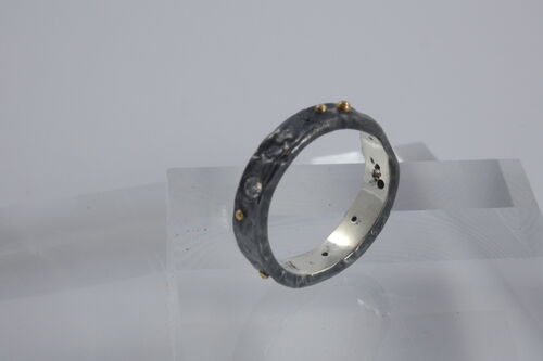 Night Sky Reticulated and Granulated Ring