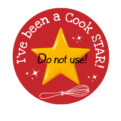 Sticker - I've been a cook STAR! - one sheet