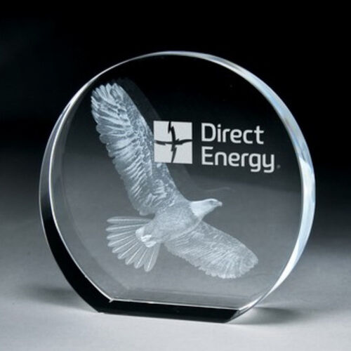 The 2D Harris 10x10x4cm Pure Crystal Circle