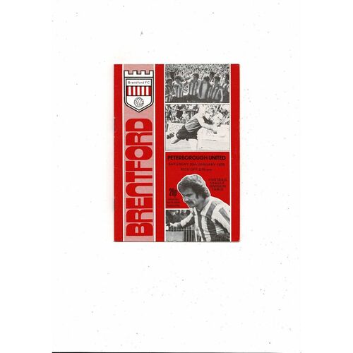 1978/79 Brentford v Peterborough United Football Programme