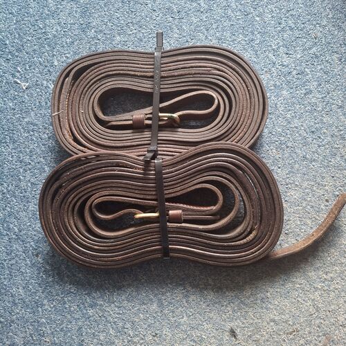 Leather -Tandem Leader reins (Pony)