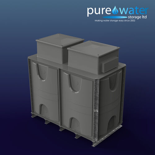 PW.2X1X1.5.IFB.DIV.AB(1+1) - 3000 LITRE DIVIDED SECTIONAL WATER TANK, INTERNALLY FLANGED BASE (IFB) C/W FVH