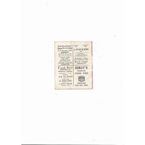 1965/66 Barnsley v Rochdale Football Programme