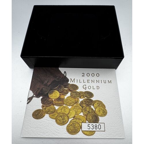 FDC 2000 gold proof full gold sovereign