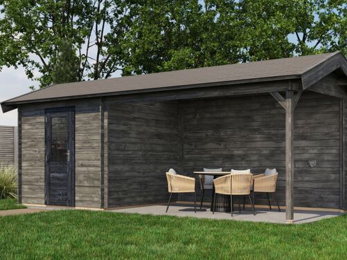 250cm x 250cm + 400cm Veranda