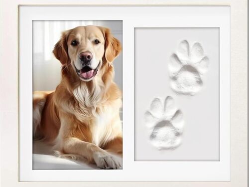 Memorial Photo Frame with Clay Imprint