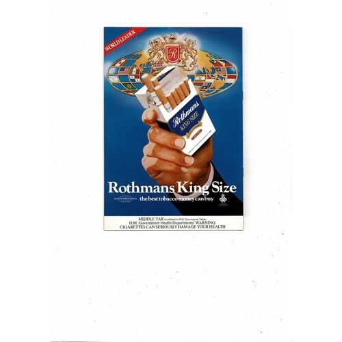 1980 England v Northern Ireland Football Programme