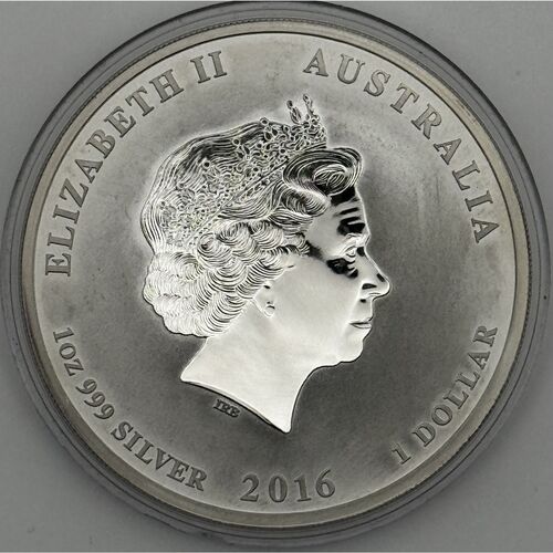 2016 Year of the Monkey one ounce silver coin