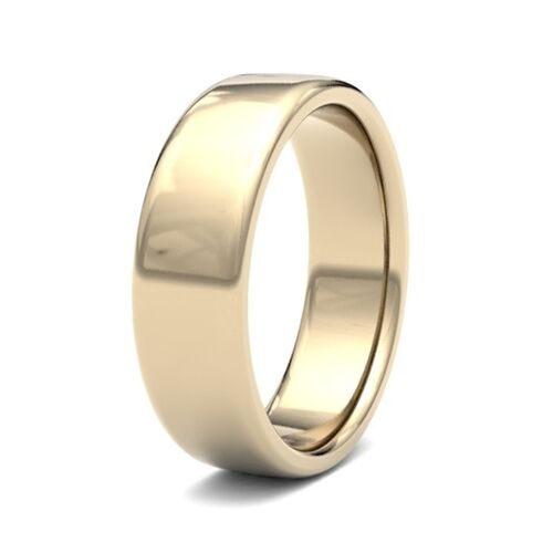 9ct 6mm court profile classic wedding band