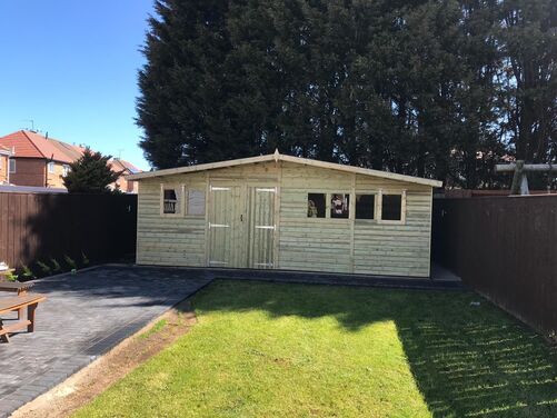 #A069 22x10 Apex Reverse Shed