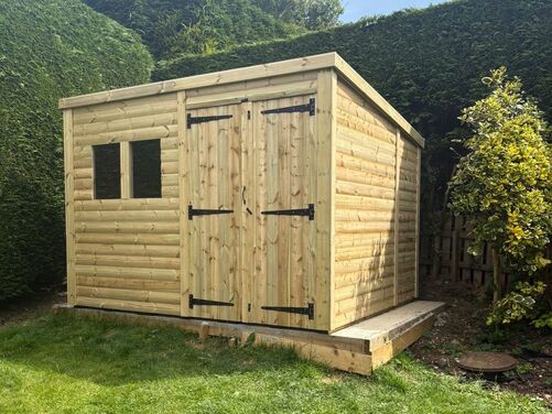 #P018 10x8 Pent Shed