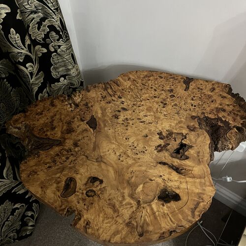 Burr Walnut Hallway Or Occasional Table