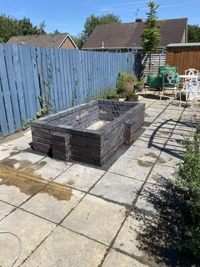 Brick planter | Muscle Stone &amp; Brick Solutions | Stonework masonry builder -Reponiting-repair Cardiff | Brickwork builder -repointing -repair-Cardiff | Garden walls-extensions-patios-garages-porches-garden kitchen ovens-home structural repairs-BBQ.cardiff