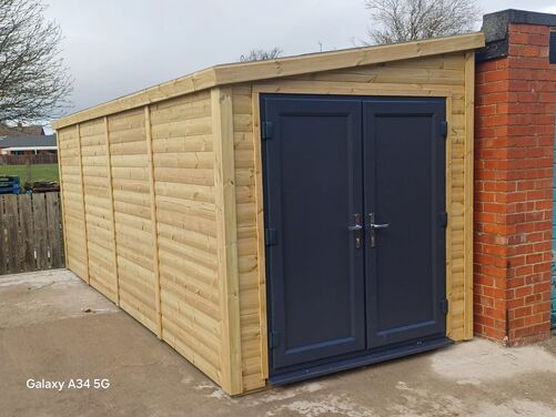 #PVC100 18x8 Pent Workshop / Storage Shed