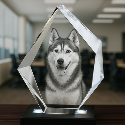 The Beautiful 3D Jura 14x10x6cm Pure Crystal Iceberg