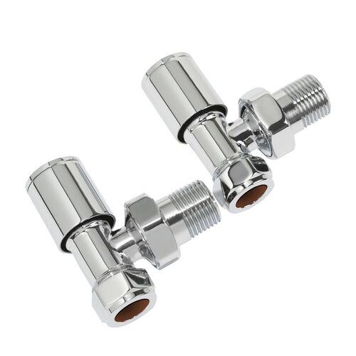 Contemporary CHROME Angled Valve set