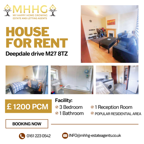  3 Double Bedroom House To Let