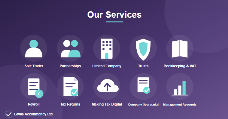 Our services | Lewis Accountancy Ltd | Tax Returns Gloucestershire | Annual Accounts Cheltenham | VAT Returns Bookkeeping Tewkesbury