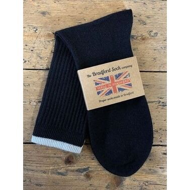 Bradford Crew Top Sock Black