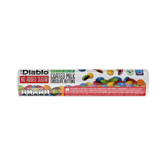 Diablo Diabetic Coated Milk Chocolate Buttons Tube 22g