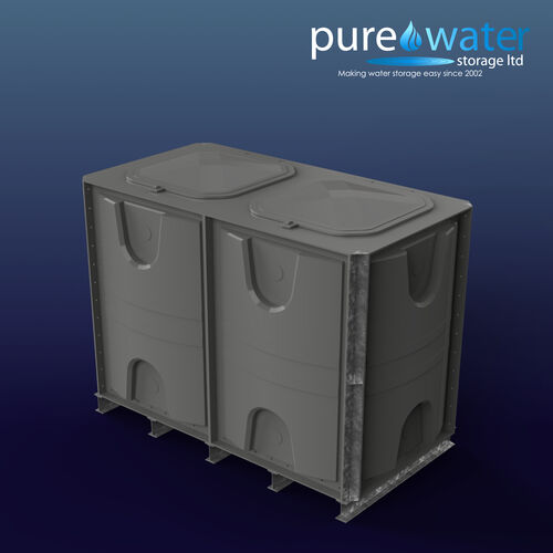 PW.2X1X1.5.IFB.DIV.AG(1+1) - 3000 LITRE DIVIDED SECTIONAL WATER TANK, INTERNALLY FLANGED BASE (IFB)