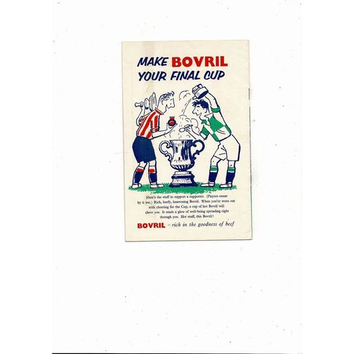 1955 Manchester City v Newcastle United FA Cup Final Football Programme