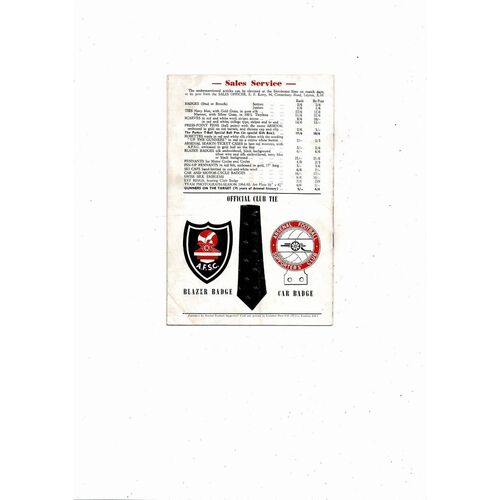 Arsenal Gunflash Magazine Vol 16 No. 167 March 1965