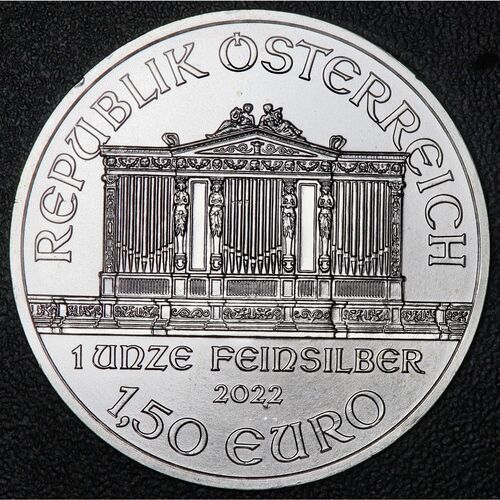 2022 Austrian Philharmonic 1oz silver coin - 31.1g